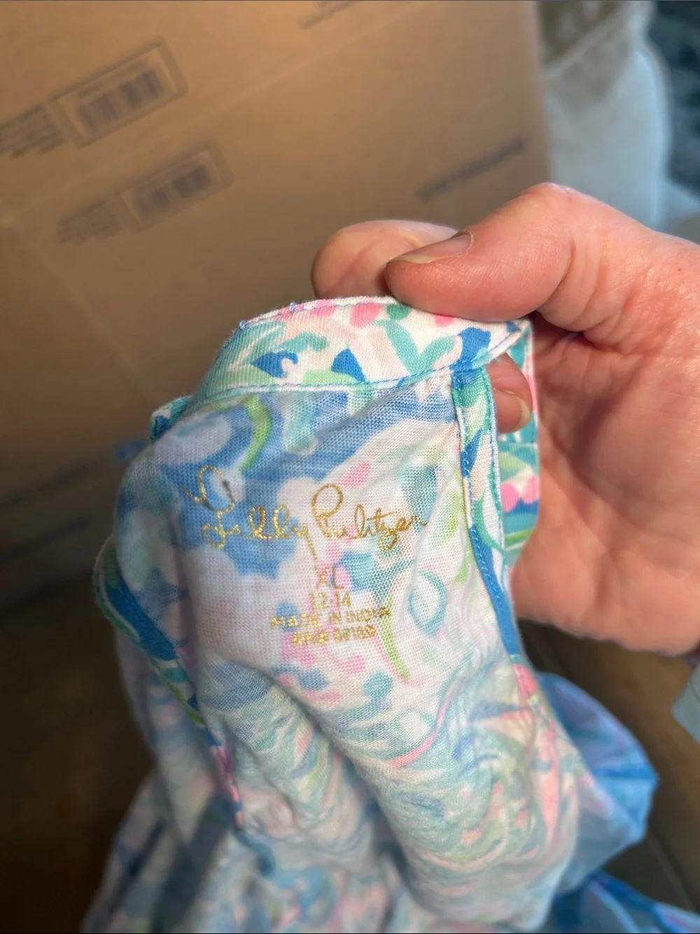 Lilly Pulitzer bright paisley